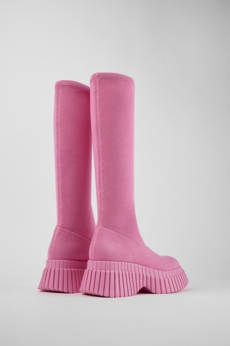 Camper De Design Bcn Rosa Textilstiefel Für Damen