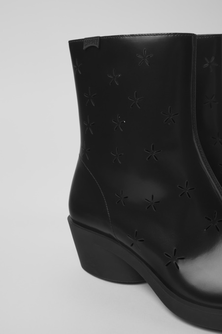 Design Bonnie Schwarze Lederstiefel Für Damen Camper De