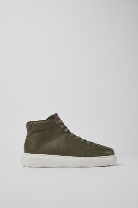 Camper De Runner K21 Grüne Ledersneaker Für Damen Neu Eingetroffen