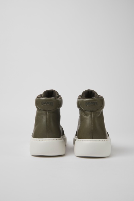 Camper De Runner K21 Grüne Ledersneaker Für Damen Neu Eingetroffen