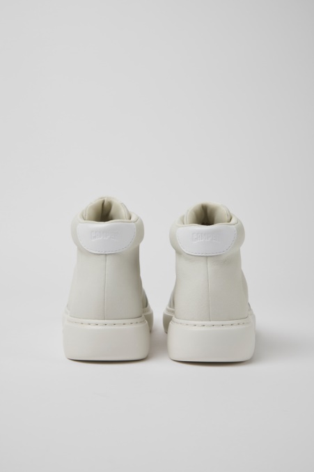 Camper De Runner K21 Weiß Ungefärbte Ledersneaker Für Damen Neu Eingetroffen