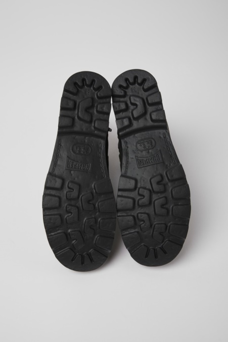 Exklusive Camper De Brutus Graue Textil- Und Nubukstiefeletten Für Damen