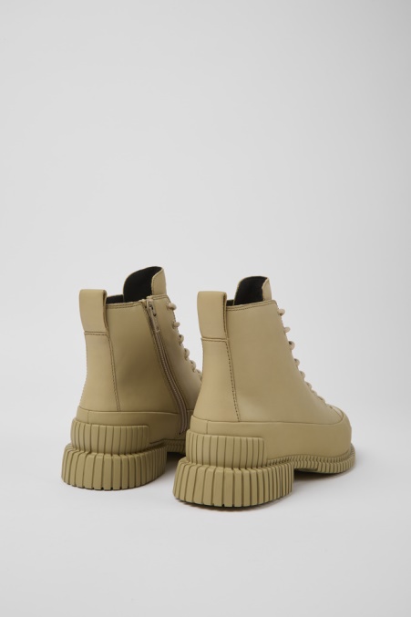 Camper De Design Pix Beige Lederstiefeletten Für Damen