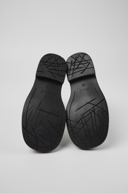 Design Mil 1978 Schwarze Und Weiße Lederstiefeletten Für Damen Camper De