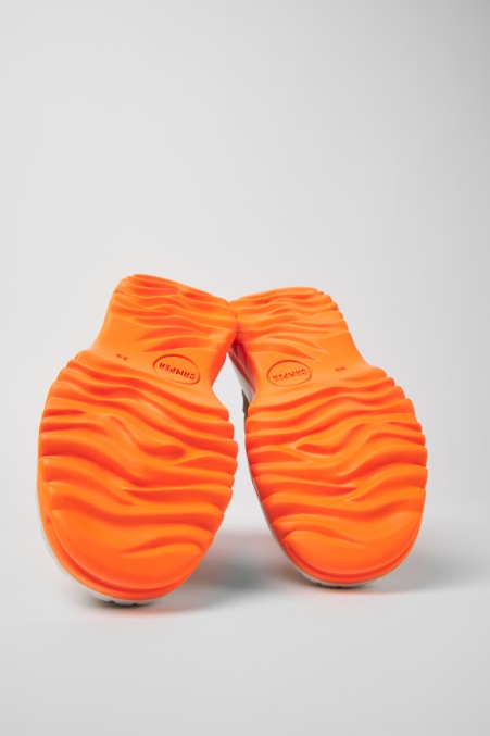 Camper De Teix Orange Und Beige Stiefeletten Für Damen Neu Eingetroffen