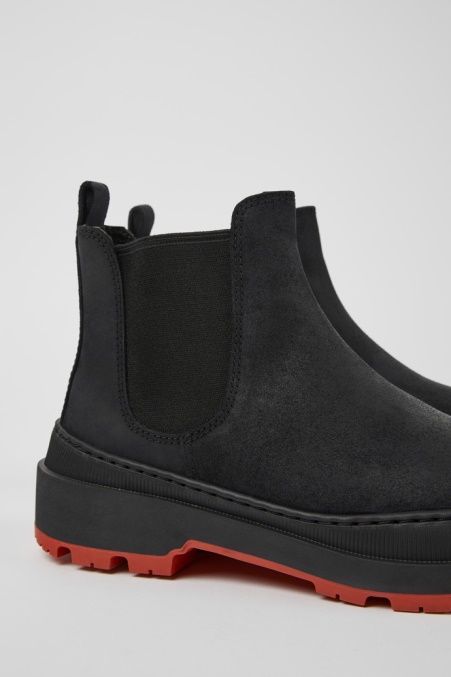Camper De Brutus Trek Michelin Schwarze Nubuk Stiefeletten Für Damen Neu Eingetroffen