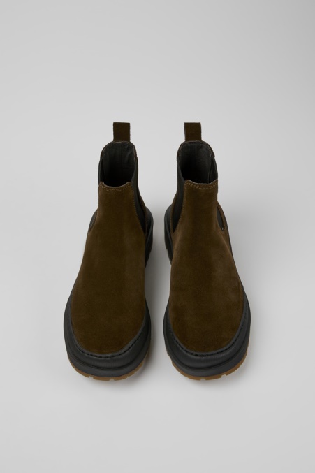 Brutus Trek Michelinbraune Nubukstiefeletten Für Damen Camper De Neu Eingetroffen