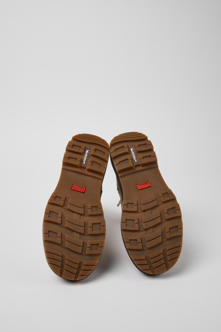 Brutus Trek Michelin Beige Lederstiefeletten Für Damen Camper De Neu Eingetroffen