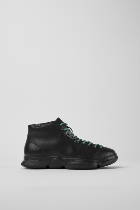 Exklusive Camper De Karst Schwarze Lederturnschuhe Für Damen