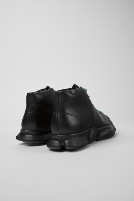 Exklusive Camper De Karst Schwarze Lederturnschuhe Für Damen