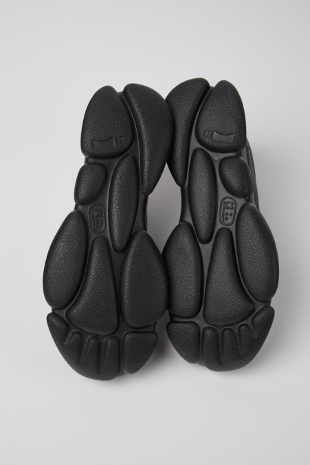 Exklusive Camper De Karst Schwarze Lederturnschuhe Für Damen