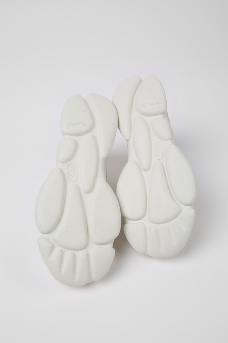 Karstweiße, Ungefärbte Ledersneaker Für Damen Camper De Neu Eingetroffen