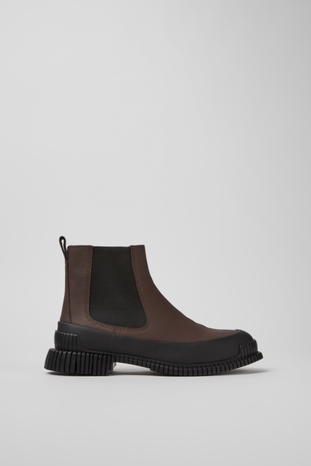 Pix Chelsea Boots Aus Braunem Und Schwarzem Leder Für Damen Exklusiv Camper De