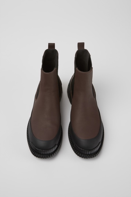Pix Chelsea Boots Aus Braunem Und Schwarzem Leder Für Damen Exklusiv Camper De