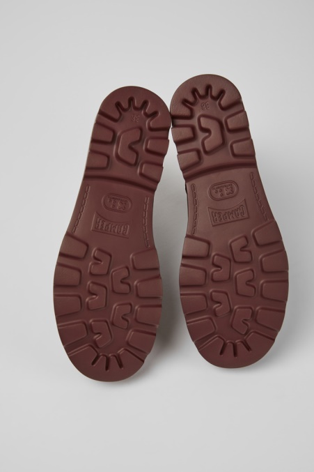 Brutus Burgunderrote Lederstiefeletten Für Damen Camper De Neu Eingetroffen