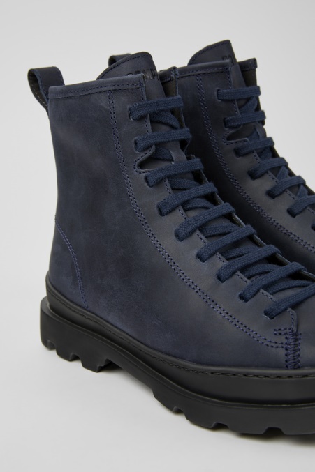 Camper De Design Brutus Marineblaue Nubukstiefeletten Für Damen