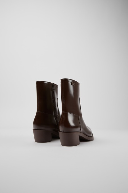 Camper De Design Bonnie Dunkelbraune Stiefeletten Für Damen