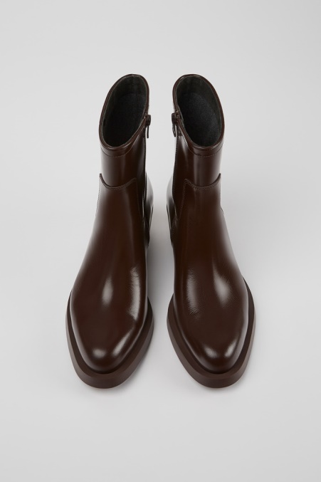 Camper De Design Bonnie Dunkelbraune Stiefeletten Für Damen