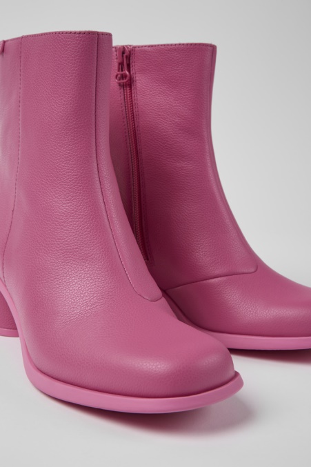 Camper De Kiara Stiefeletten Aus Rosa Leder Neu Eingetroffen