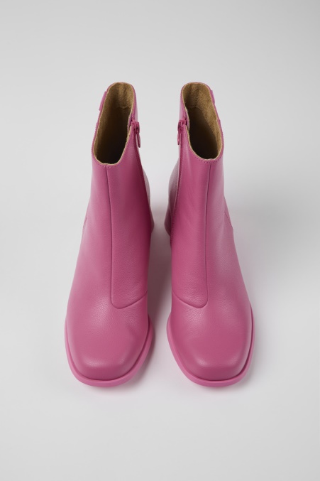 Camper De Kiara Stiefeletten Aus Rosa Leder Neu Eingetroffen
