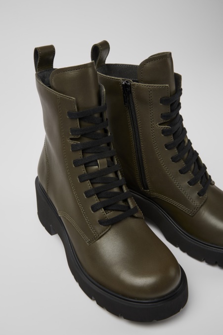 Milah Grüner Schnürstiefel Für Damen Camper De Neu Eingetroffen