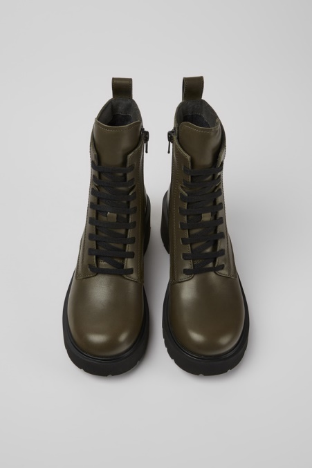 Milah Grüner Schnürstiefel Für Damen Camper De Neu Eingetroffen