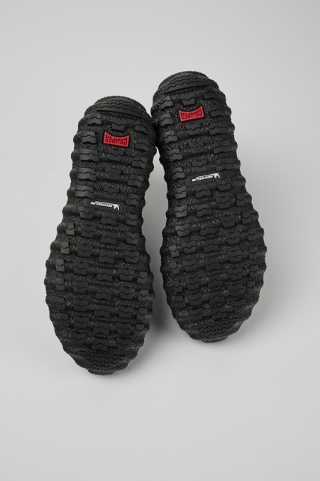 Camper De Design Ground Michelin Dunkelgrüne Stiefeletten Aus Textil Und Leder Für Damen