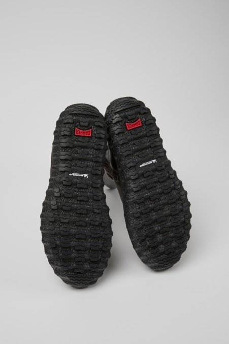Exklusive Camper De Ground Michelin Dunkelbraune Lederstiefel Für Damen