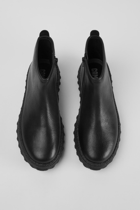 Design Ground Michelin Schwarze Damenstiefelette Mit Reißverschluss Camper De