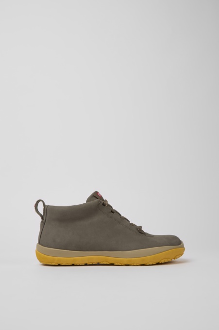 Camper De Design Peu Pista Gore-tex Braune Graue Lederturnschuhe Für Damen