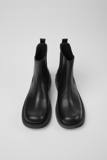 Exklusive Camper De Mil 1978 Schwarze Chelsea-stiefel Aus Leder Für Damen