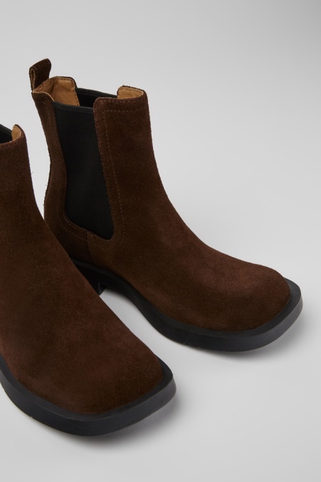 Mil 1978 Braune Nubuk Chelsea Boots Für Damen Exklusiv Camper De