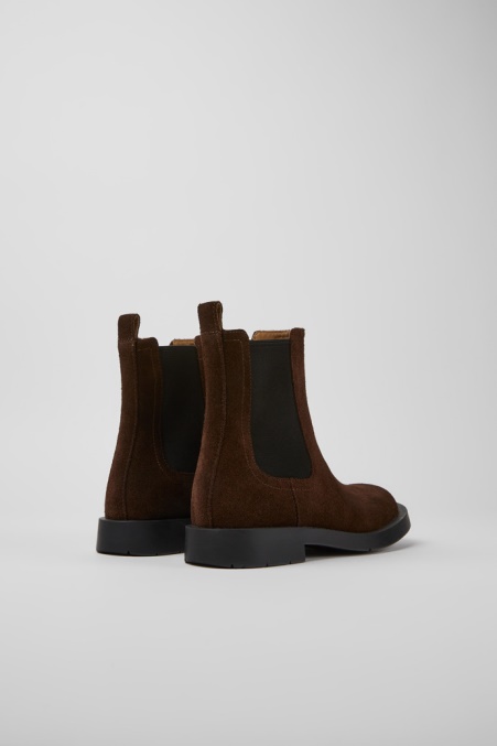 Mil 1978 Braune Nubuk Chelsea Boots Für Damen Exklusiv Camper De