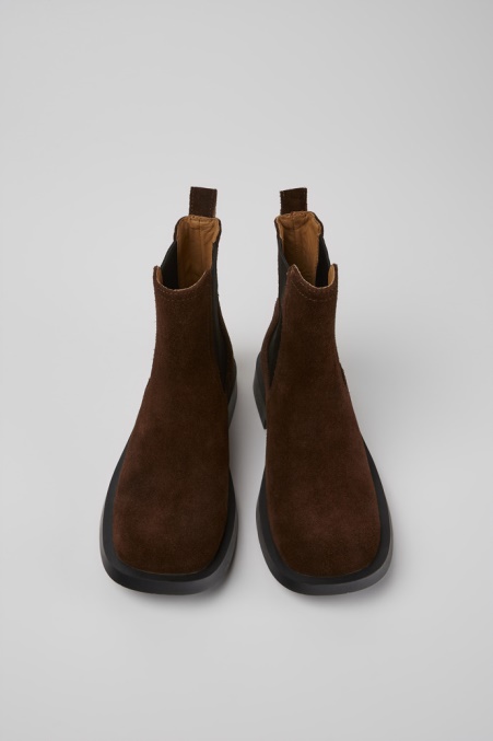Mil 1978 Braune Nubuk Chelsea Boots Für Damen Exklusiv Camper De
