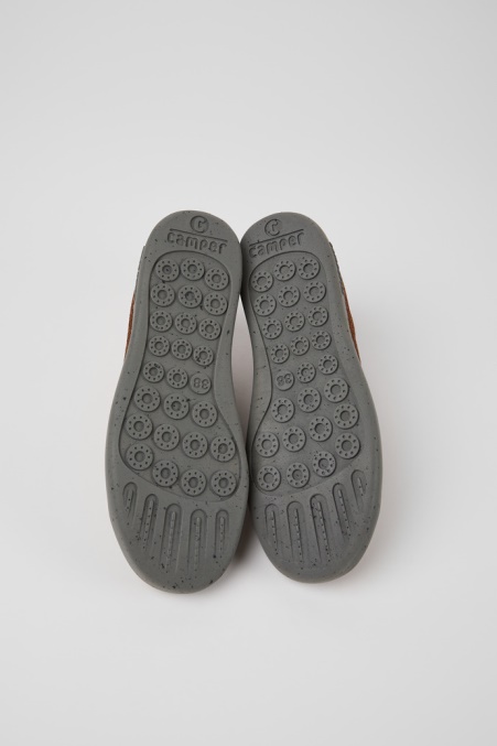 Camper De Peu Touring Braune Und Schwarze Turnschuhe Aus Recycelter Wolle Für Damen Neuankömmlinge