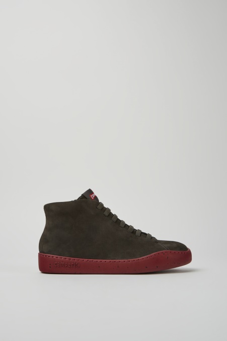 Camper De Design Peu Touring Graue Nubukturnschuhe Für Damen