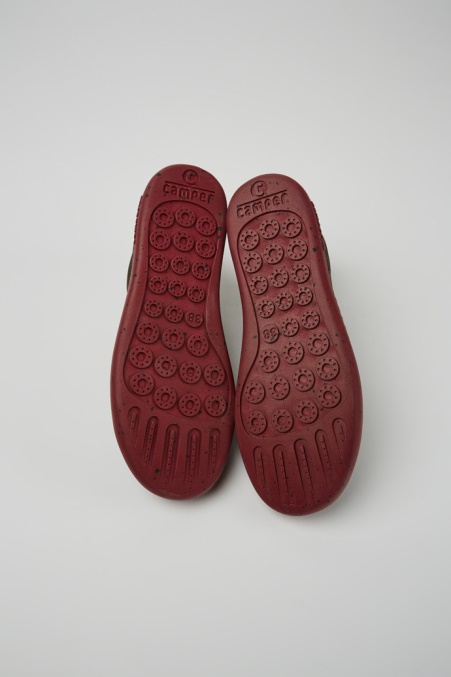 Camper De Design Peu Touring Graue Nubukturnschuhe Für Damen