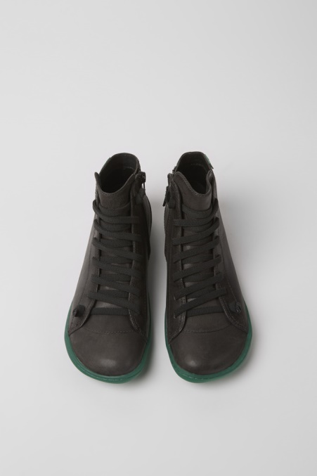 Peu Graue Lederstiefeletten Für Damen Exklusiv Camper De