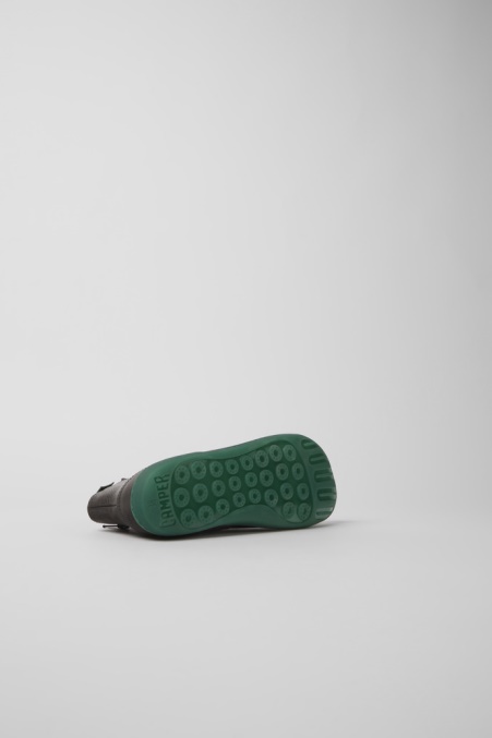 Peu Graue Lederstiefeletten Für Damen Exklusiv Camper De