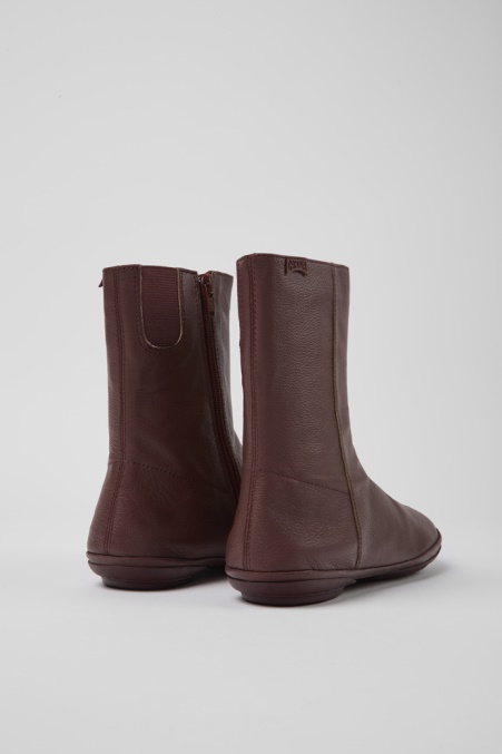 Camper De Right Weinrote Lederstiefel Für Damen Neu Eingetroffen