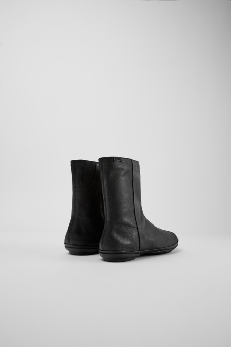 Exklusive Camper De Rechts Schwarze Lederstiefel Für Damen