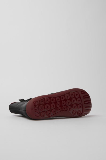 Exklusive Camper De Peu Schwarze Lederstiefeletten Für Damen