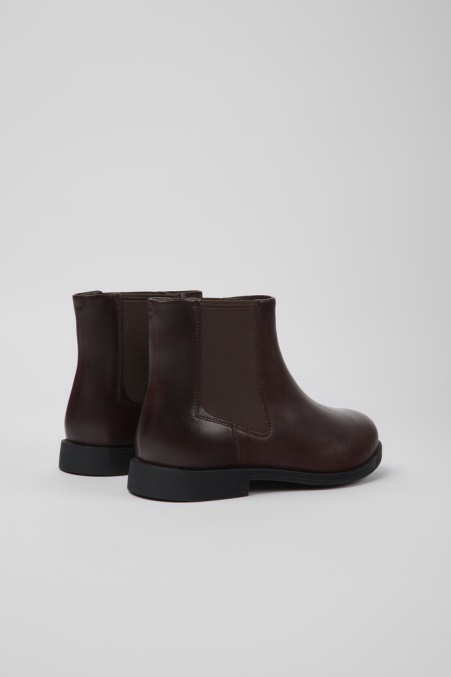 Camper De Design Bowie Braune Lederstiefeletten Für Damen