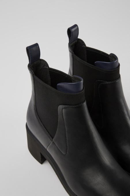 Wonder Schwarze Und Blaue Lederstiefeletten Für Damen Exklusiv Bei Camper De