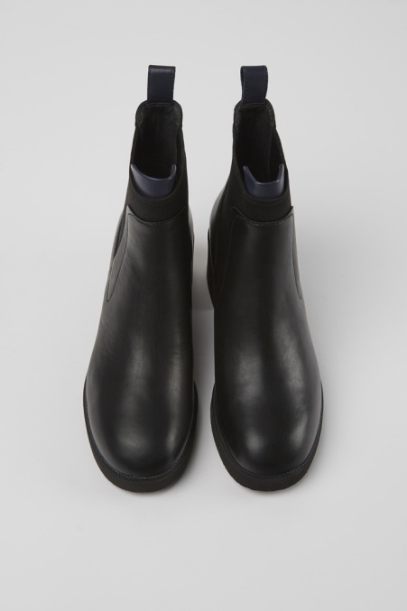 Wonder Schwarze Und Blaue Lederstiefeletten Für Damen Exklusiv Bei Camper De