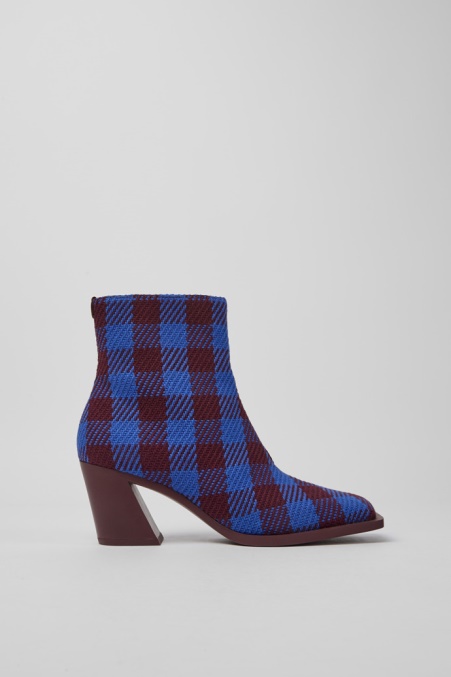 Karole Blue Und Bordeaux Baumwollstiefel Für Damen Exklusiv Camper De