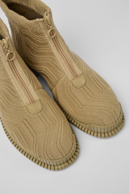 Exklusive Camper De Pix Beige Stiefeletten Für Damen