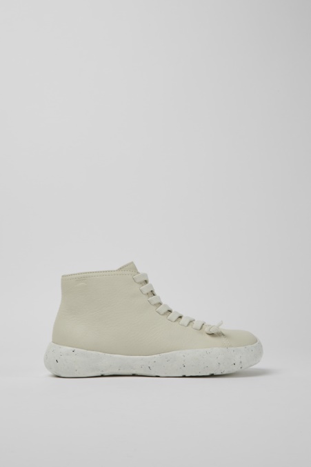 Peu Stadium Stiefeletten Aus Weißem Leder Für Damen Camper De Neu Eingetroffen