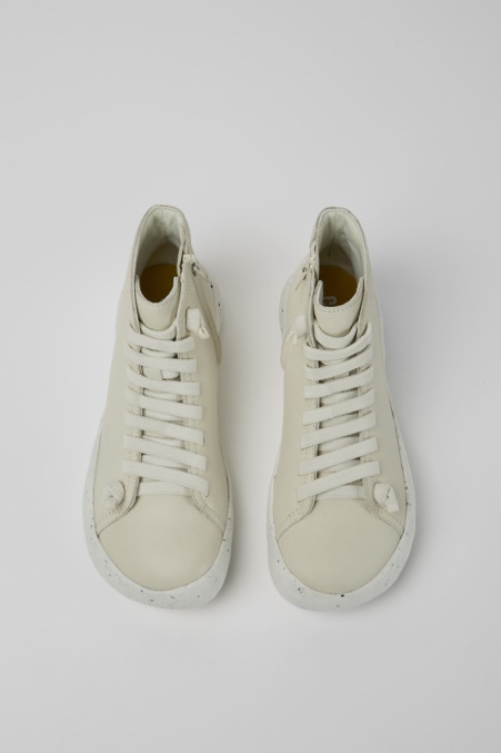 Peu Stadium Stiefeletten Aus Weißem Leder Für Damen Camper De Neu Eingetroffen