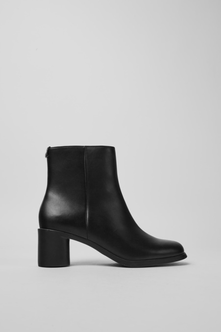 Design Meda Schwarze Lederstiefel Für Damen Camper De